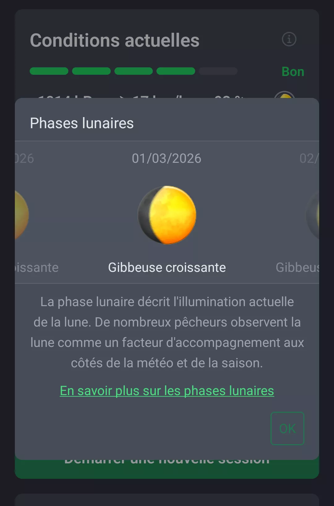 Capture d'ecran : Fenetre de phase lunaire dans AngelStratege